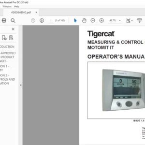 Tigercat MEASURING & CONTROL SYSTEM MOTOMIT IT OPERATOR’S MANUAL - PDF DOWNLOAD