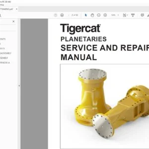 Tigercat PLANETARIES SERVICE AND REPAIR MANUAL - PDF DOWNLOAD