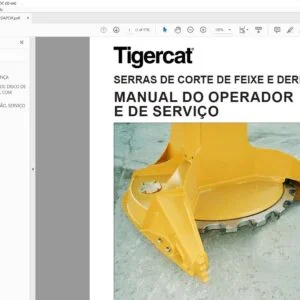 Tigercat SERRAS DE CORTE DE FEIXE E DERRUBADA MANUAL DO OPERADOR E DE SERVIÇO - PDF DOWNLOAD (Portuguese)