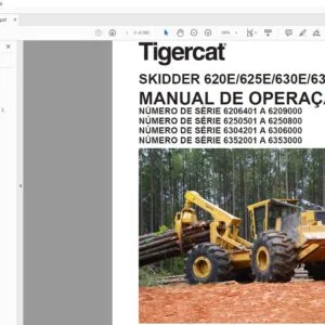 Tigercat SKIDDER 620E 625E 630E 635E MANUAL DE OPERAÇÃO - PDF DOWNLOAD (Portuguese)