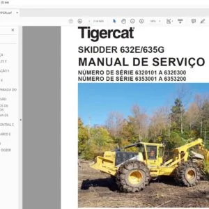 Tigercat SKIDDER 632E 635G MANUAL DE SERVIÇO - PDF DOWNLOAD (Portuguese)