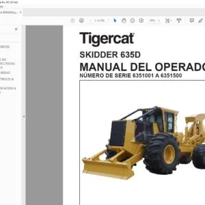 Tigercat SKIDDER 635D MANUAL DEL OPERADOR - PDF DOWNLOAD (Spanish)