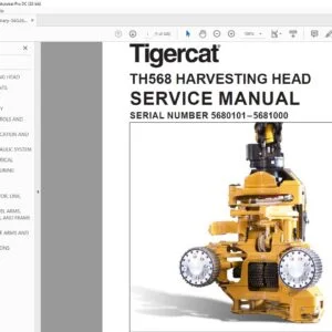 Tigercat TH568 HARVESTING HEAD SERVICE MANUAL - PDF DOWNLOAD