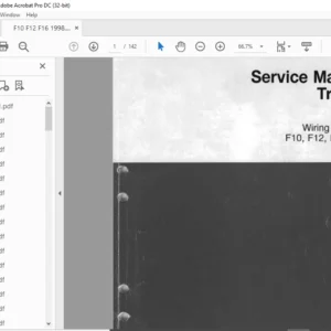 Volvo Trucks F10 F12 F16 LHD Wiring Diagram Manual - PDF DOWNLOAD