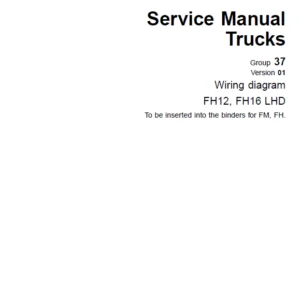 Volvo Trucks FH12 FH16 LHD Wiring Diagram Manual - PDF DOWNLOAD