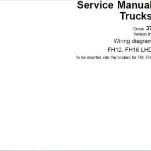 Volvo Trucks FH12 FH16 LHD Wiring Diagram Manual TSP119544 - PDF DOWNLOAD