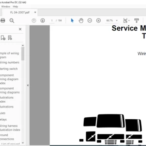 Volvo Trucks FL Wiring Diagram Manual 20177905 - PDF DOWNLOAD