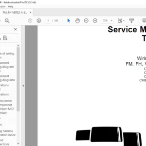 Volvo Trucks FM FH VERSION2 CHID A652195– CHID B486535– CHID E735697– CHID CKD875563– Wiring Diagram Manual - PDF DOWNLOAD