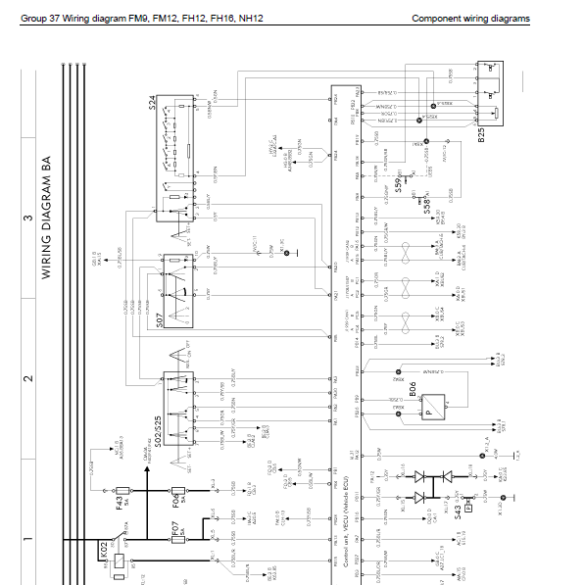 Volvo Trucks FM9 FM12 FH12 FH16 NH12 VERSION2 Wiring Diagram Manual ...