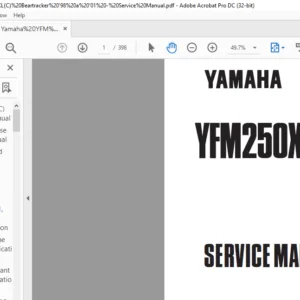 YAMAHA YFM250XL(C) Service Manual - PDF DOWNLOAD