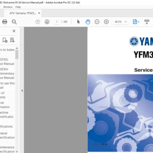 YAMAHA YFM35FXG Service Manual - PDF DOWNLOAD