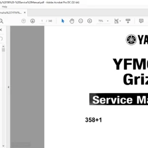 YAMAHA YFM600 Grizzly Service Manual - PDF DOWNLOAD