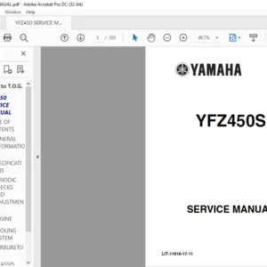 YAMAHA YFZ450S Service Manual - PDF DOWNLOAD