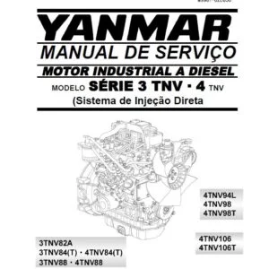 Yanmar Serie 3 TNV - 4 TNV Motor Industrial diesel Manual de Servico - PDF DOWNLOAD (Portuguese)