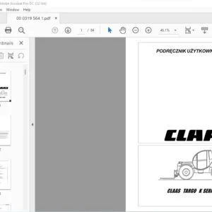 claas Targo K series PODRCZNIK UZYTKOWNIKA - PDF DOWNLOAD (Polish)