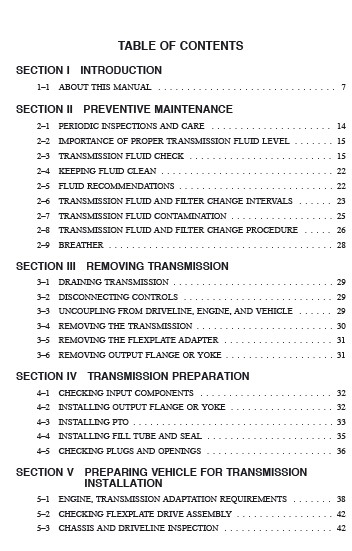 Allison Transmission 4th 1000 2000 Product Family Service Manual - PDF ...