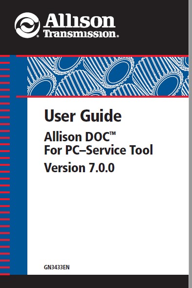 Allison Transmission DOC For PC–Service Tool User Guide Manual - PDF ...