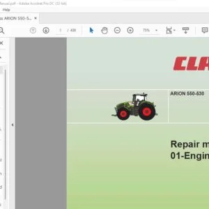 CLAAS ARION 550-530 01-Engine Repair manual - PDF DOWNLOAD
