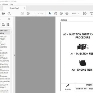CLAAS Ares 806 Repair Manual - PDF DOWNLOAD