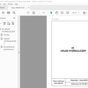 CLAAS Arion 430-410 Diagnostyka Repair Manual - PDF DOWNLOAD