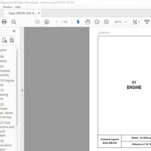 CLAAS Arion 430-410 Repair Manual - PDF DOWNLOAD