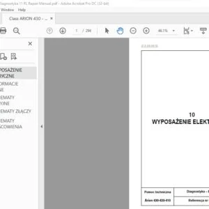CLAAS Arion 430-420-410 Diagnostyka Podręcznik napraw  - PDF DOWNLOAD(polish)