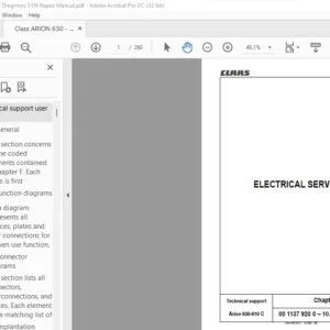 CLAAS Arion 630-610 C Repair Manual - PDF DOWNLOAD