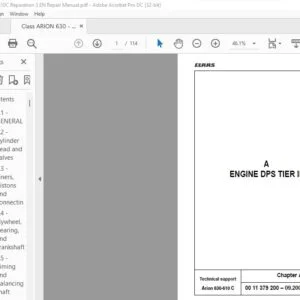 CLAAS Arion 630-610 C Repair manual - PDF DOWNLOAD