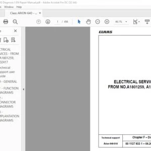 CLAAS Arion 640-510 Repair Manual - PDF DOWNLOAD