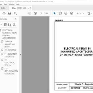 CLAAS Arion 640-510 Repair Manual - PDF DOWNLOAD