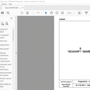 CLAAS  Axion 850-810 Diagnostics Repair Manual - PDF DOWNLOAD