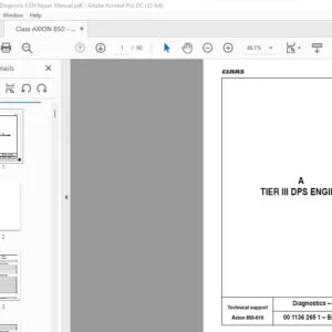 CLAAS Axion 850-810 Diagnostics Repair Manual- PDF DOWNLOAD