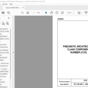 CLAAS Axion 850-810 Repair Manual - PDF DOWNLOAD