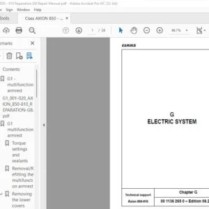 CLAAS Axion 850-810 Repair Manual  -  PDF DOWNLOAD