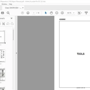 CLAAS Axion 810 820 830 840 850 Workshop Manual PDF