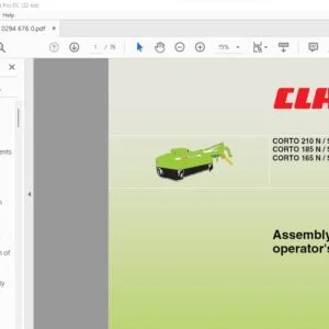 CLAAS VOLTO 870 VOLTO 770 VOLTO 670 Assembly instructions manual - PDF DOWNLOAD