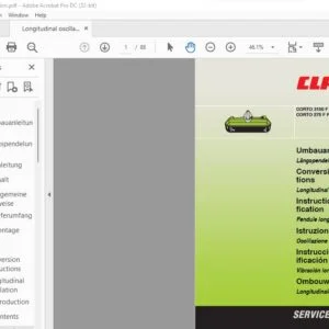 CLAAS CORTO 3150 F Profil CORTO 275 F Profil Longitudinal oscillation Conversion instructions Manual_DE_EN_FR_ES - PDF DOWNLOAD