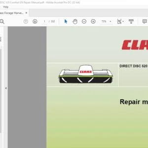 CLAAS DIRECT DISC 520 Comfort Repair manual - PDF DOWNLOAD