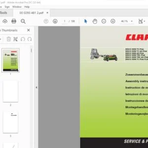 CLAAS DISCO 3050 TC Plus DISCO 3050 TC AS Plus DISCO 3050 AS Plus DISCO 3050 TRC Plus DISCO 3050 TRC AS Plus DISCO 3050 TC Plus FLAPGROUPER Assembly Instructions Manual
