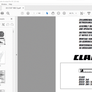 CLAAS DISCO 340 DISCO 300 / 300 C DISCO 260 / 260 C Assembly Instructions AND OPERATOR´S MANUAL_DE_EN_FR - PDF DOWNLOAD