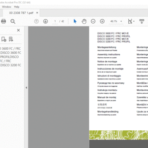 CLAAS DISCO 3600 FC / FRC MOVE DISCO 3600 FC / FRC PROFIL DISCO 3200 FC / FRC MOVE DISCO 3200 FC / FRC PROFIL  Assembly instructions Manual - PDF DOWNLOAD