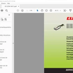 CLAAS DISCO 3900 Contour DISCO 3500 Contour DISCO 3100 Contour DISCO 2700 Contour Assembly intructions Manual