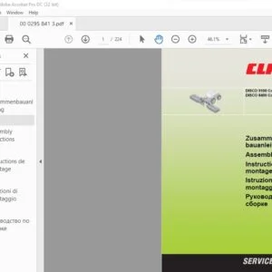 CLAAS DISCO 9100 Contour DISCO 8400 Contour  Assembly intructions Manual_DE_EN_FR_IT - PDF DOWNLOAD