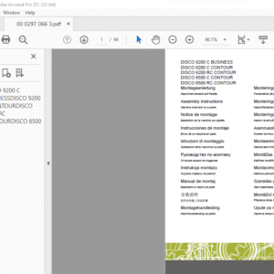 CLAAS DISCO 9200 C BUSINESS DISCO 9200 C CONTOUR DISCO 9200 RC CONTOUR  Assembly instructions Manual - PDF DOWNLOAD