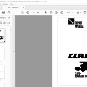 CLAAS DOMINAIOR 106-56 REPAIR MANUAL - PDF DOWNLOAD