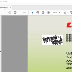 CLAAS LINER 2900 LINER 2800 LINER 2700 LINER 2600 Reinforcement CONVERSION INSTRUCTIONS Manual_DE_EN