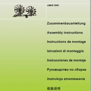 CLAAS LINER 3500 Assembly instructions Manual - PDF DOWNLOAD