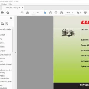 CLAAS LINER 3500 Assembly instructions Manual - PDF DOWNLOAD