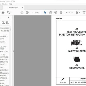 CLAAS Nectis 207 Repair Manual - PDF DOWNLOAD