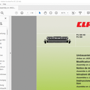 CLAAS PU 380 HD PU 380 Assembly on JAGUAR 493 Modification instructions Manual_DE_EN_FR_IT_ES - PDF DOWNLOAD